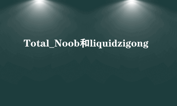 Total_Noob和liquidzigong