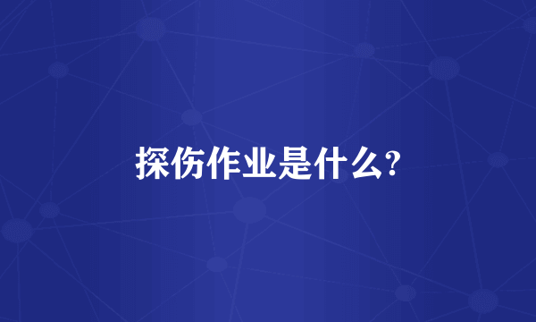 探伤作业是什么?