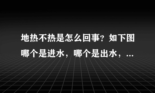 地热不热是怎么回事？如下图哪个是进水，哪个是出水，怎么放水?