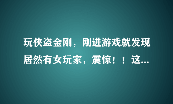 玩侠盗金刚，刚进游戏就发现居然有女玩家，震惊！！这游戏这么吸引人吗，我玩了一下没玩了，到底如何这游