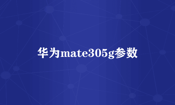 华为mate305g参数