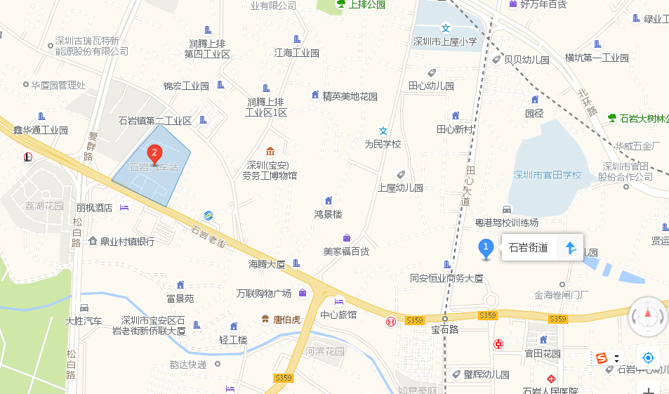 深圳石岩地图