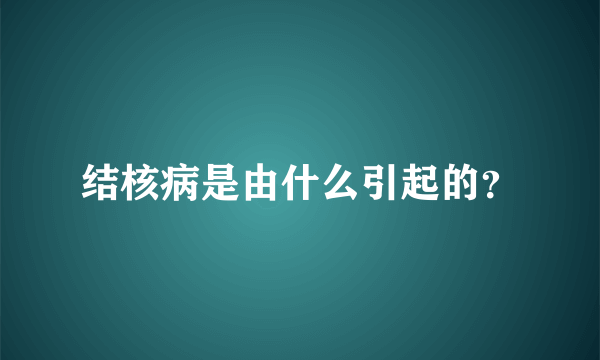 结核病是由什么引起的？