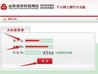 山东农村信用社网上银行怎么进入？