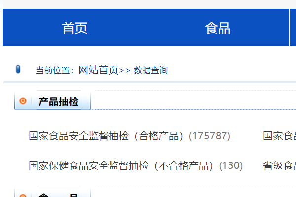 国家食品药品监督管理局数据查询