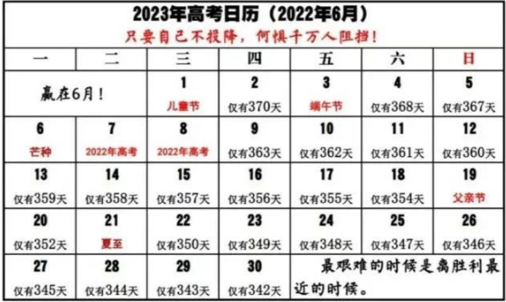 2023年高考是几月几日