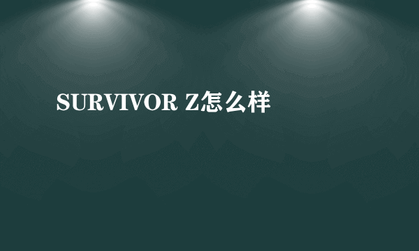 SURVIVOR Z怎么样