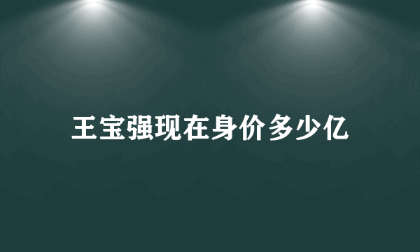 王宝强现在身价多少亿