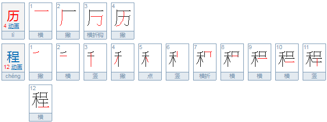 历程是什么意思