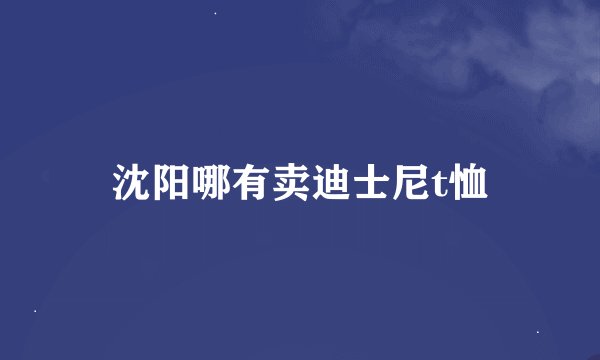 沈阳哪有卖迪士尼t恤