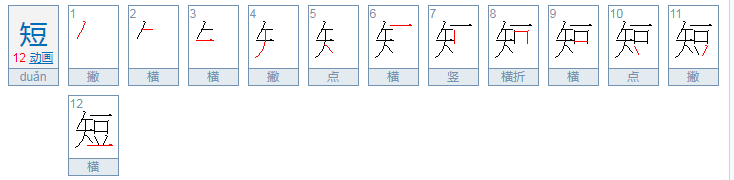 “短”汉语拼音怎么写