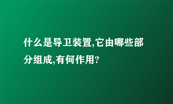 什么是导卫装置,它由哪些部分组成,有何作用?