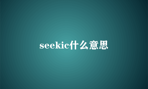 seekic什么意思