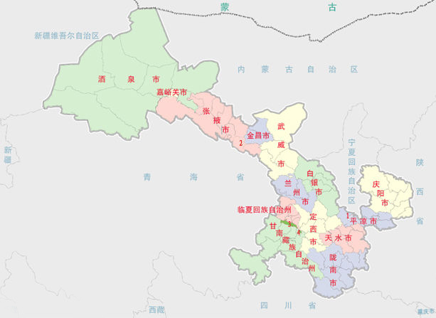 酒泉在地图上是哪?