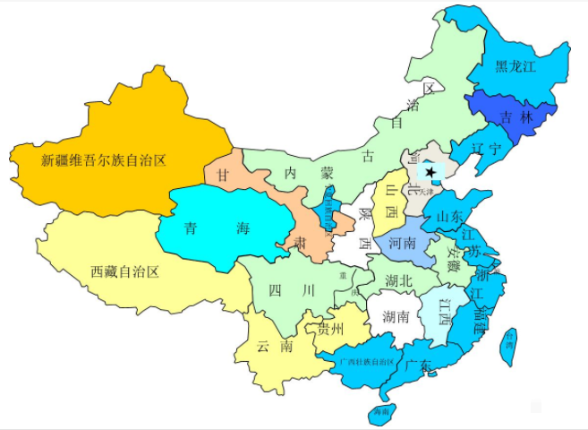 全国简称的地名