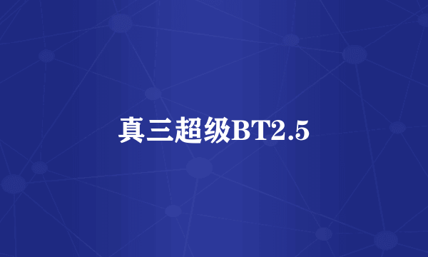 真三超级BT2.5