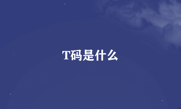 T码是什么