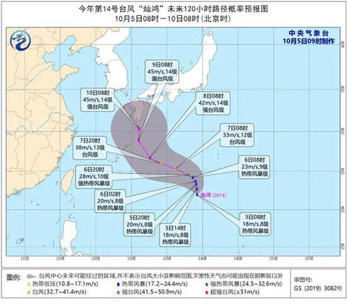 第14号台风灿鸿生成是否会影响到我国？