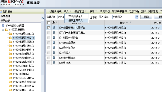 用友软件中UFO报表UFO是什么意思