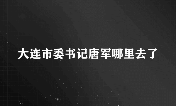 大连市委书记唐军哪里去了