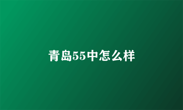 青岛55中怎么样