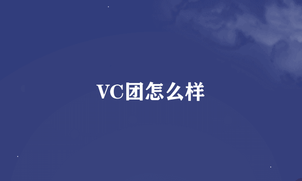 VC团怎么样