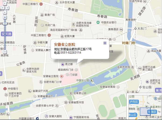 安徽省立医院`总院在合肥什么地方