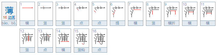 微薄的薄怎么读音是什么