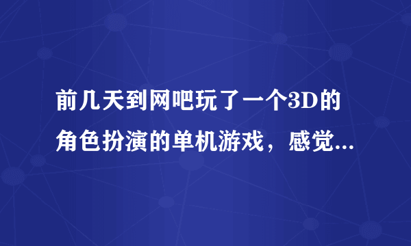 前几天到网吧玩了一个3D的角色扮演的单机游戏，感觉不错,可是现在忘记叫什么名字了。