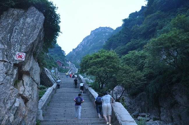 泰山顶有直接下山索道吗