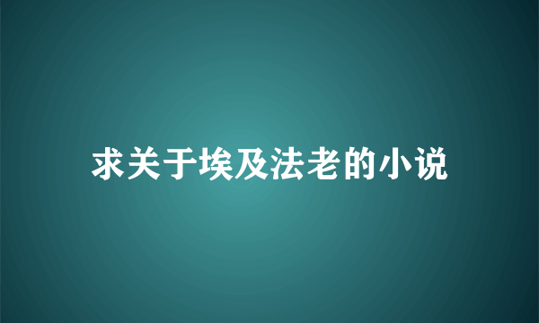 求关于埃及法老的小说