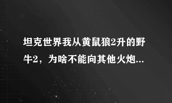 坦克世界我从黄鼠狼2升的野牛2，为啥不能向其他火炮那样瞄准呢？瞄准镜放到最大也没用，就跟反坦的瞄准