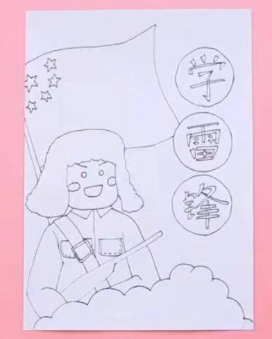 学雷锋绘画作品有什么？