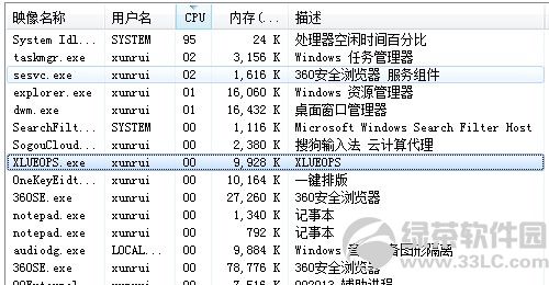 进程出现5个XLUEOPS.exe 求解