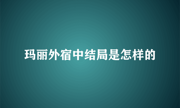 玛丽外宿中结局是怎样的