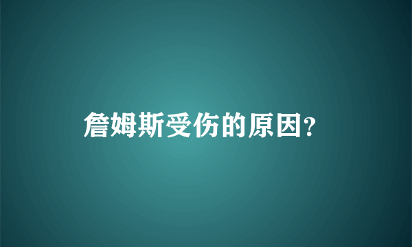 詹姆斯受伤的原因？