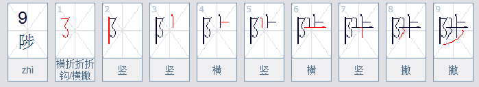 “陟”的读音