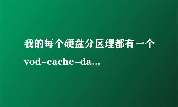 我的每个硬盘分区理都有一个vod-cache-data文件夹，占很大空间，能删吗？