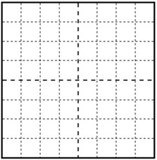 田字格书写方式