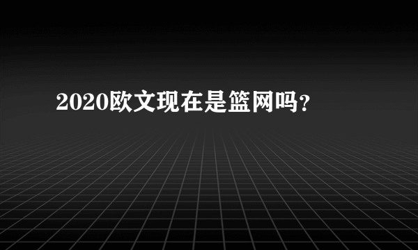 2020欧文现在是篮网吗？