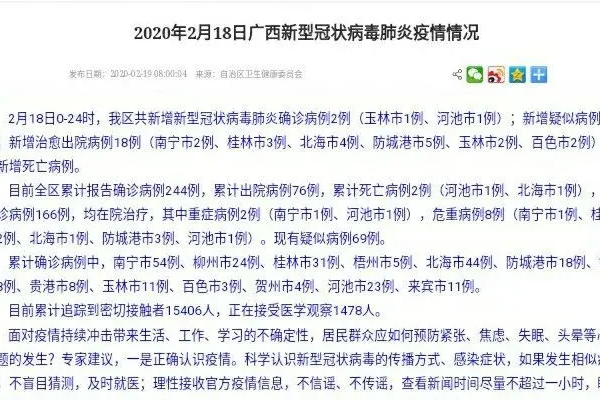 昨天广西新增病例是什么地方?