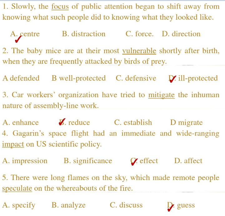 Unit 8 Focus on Global Warming答案综合教程二