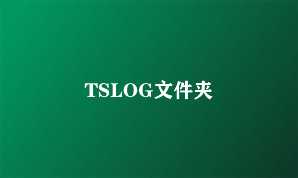 TSLOG文件夹