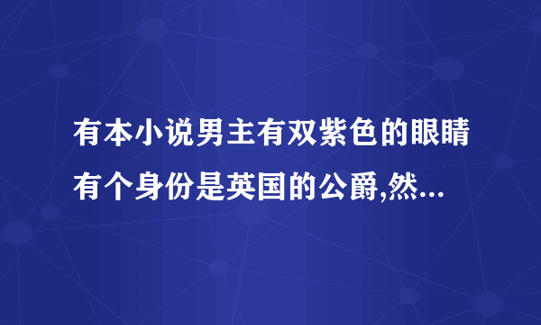 有本小说男主有双紫色的眼睛有个身份是英国的公爵,然后男主的宠物是大白虎,女主好像叫宫什么的现代言情！