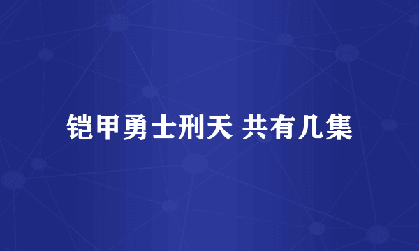 铠甲勇士刑天 共有几集