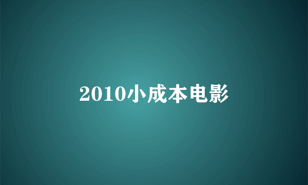 2010小成本电影