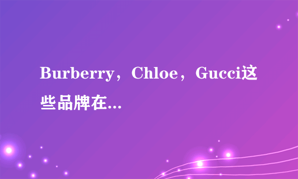 Burberry，Chloe，Gucci这些品牌在美国市价和官网价格差别大吗？