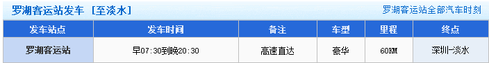 如何从深圳罗湖火车站坐车到惠州淡水汽车站