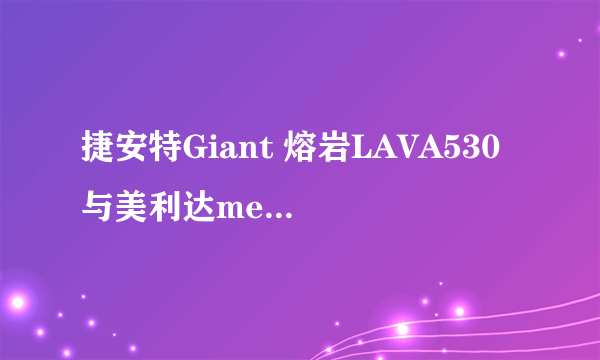 捷安特Giant 熔岩LAVA530 与美利达merida 08款勇士-18 哪个性价比高？