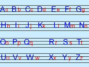 abc的26个字母分别是？